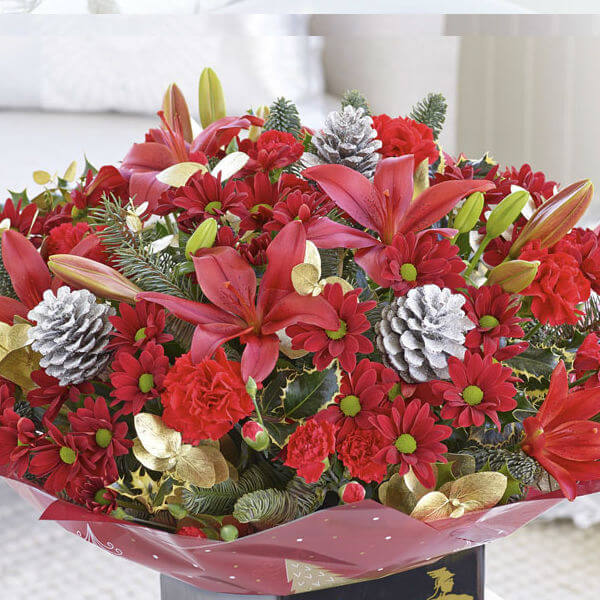 Christmas Cracker Bouquet Navan Flowers